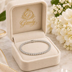 Éclat Crystal Tennis Bracelet – Silver