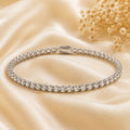 Éclat Crystal Tennis Bracelet – Silver